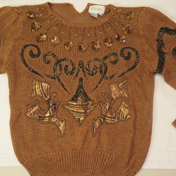 Christine vintage fall sweater (S) - Picture 2 of 3